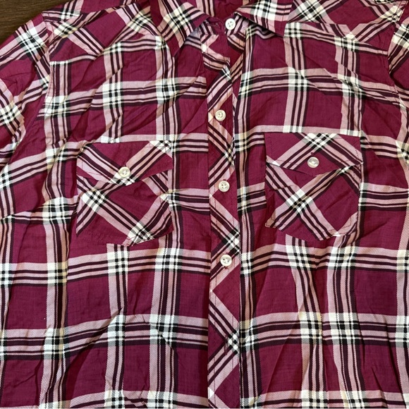 Torrid Challis Button-Down Long Sleeve Shirt Size 1X - Picture 6 of 10